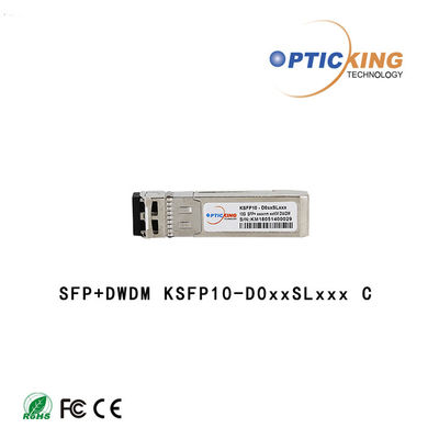 DWDM 80KM ডুপ্লেক্স LC 10G SFP+ ট্রান্সসিভার DDM অপটিক্যাল মডিউল